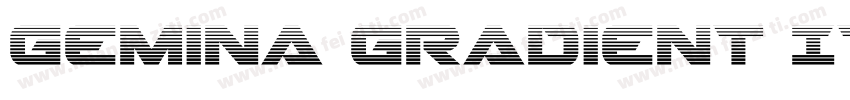 Gemina Gradient Italic字体转换